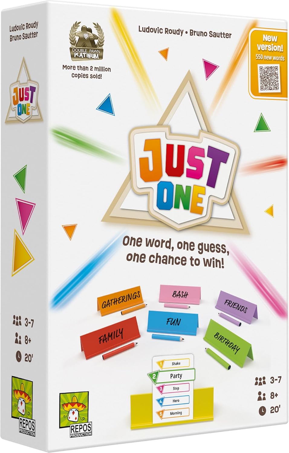 Asmodee Just One Party Game (2025 Refresh) – Cooperative Mystery Word Guessing Fun for Family & Friends, Kids & Adults, Ages 8+, 3-7 Players, 15 Minute Playtime