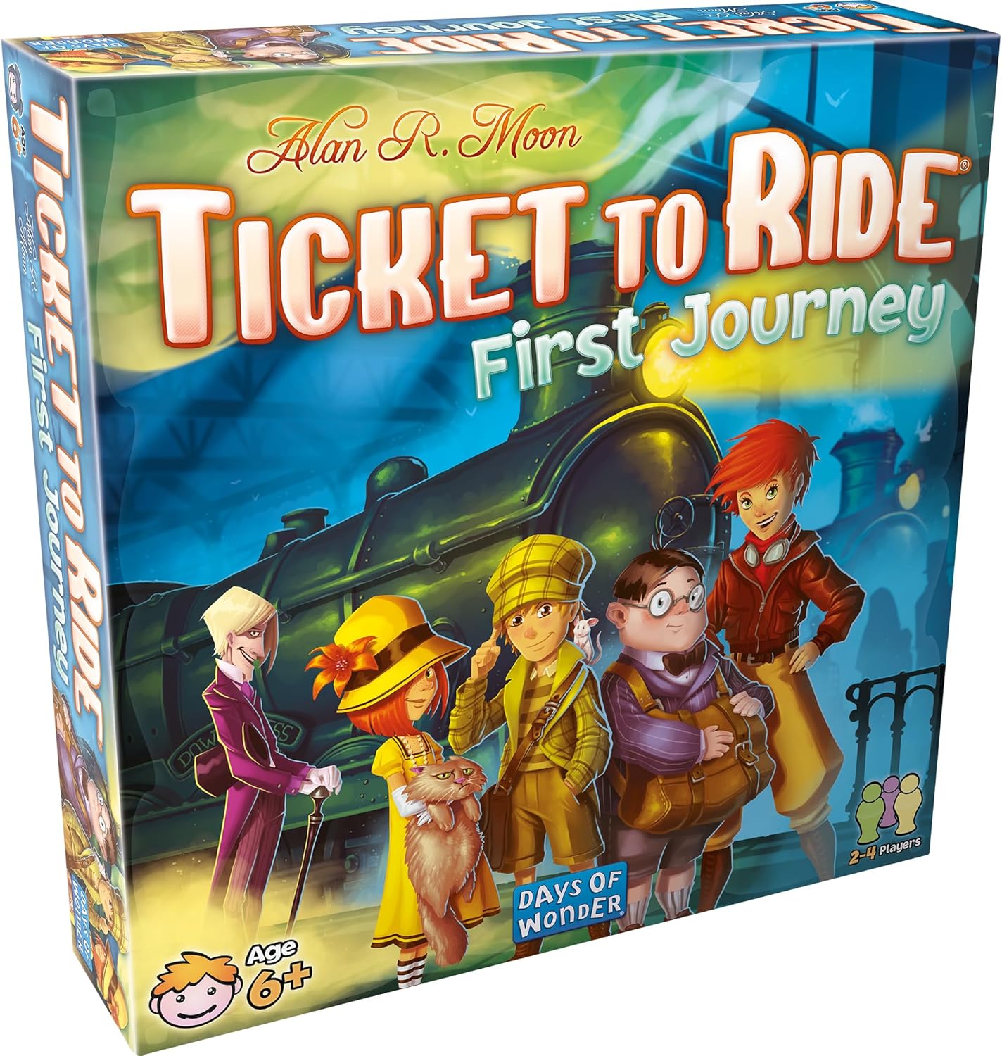 Asmodee Ticket to Ride First Journey Board Game – Fun and Easy for Young Explorers! Train Strategy Game, Family Game for Kids & Adults, Ages 6+, 2-4 Players, 15-30 Min Playtime
